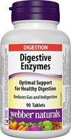 Webber Naturals Digestive Enzymes for Proteins and Carbohydrates, 90 Tablets