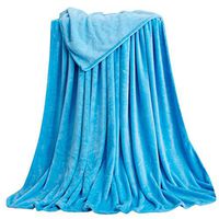 Theoylos Flannel Throw Blanket Solid Color Soft Bed Blankets Luxury Double Layer Fleece Throws Warm Shaggy Sofa Blanket