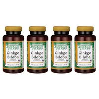 Swanson Ginkgo Biloba (Standardized) 60 Milligrams 120 Capsules (4 Pack)