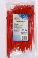 7" Nylon Cable Ties - Red / 100 Pack : AL-07-50-2-C