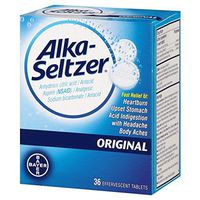 Alka-Seltzer Original with Aspirin, 36 Count