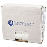Inteplast EC2433N High-Density Can Liner, 24 x 33, 16gal, 5mic, Clear, 50/Roll, 20 Rolls/Carton