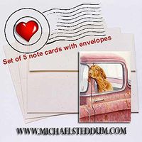 Michael Steddum Don't Forget The Milk Bones Vizsla Note Card Set