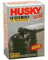 Husky HK45036B Trash Bags - 36 Count ,45-Gallon