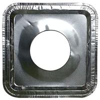 Thaweesuk Shop 400 pcs. Aluminum Foil Square Gas Burner Disposable Bib Liners Stove Covers Wholesale 8-1/4" Square, Center Hole 3-3/4" of Set