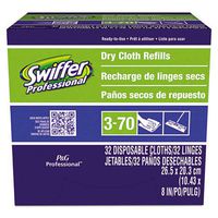 Procter & Gamble Swiffer Sweeper Dry Refill System, Cloth, White, 32 per Box, 6 per Carton