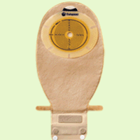 SenSura 1-Piece Non-Convex, Standard Wear, EasiClose WIDE Outlet Pouch - Cut-to-Fit 3/8" - 3" - Opaque - Box of 20