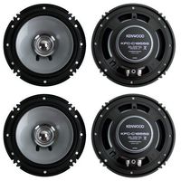 4) New Kenwood KFC-C1655S 6.5" 600 Watt Car Audio Coaxial Speakers Stereo