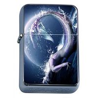 Mermaid Flip Top Oil Lighter D10 Aquatic Creature Fantasy Folklore