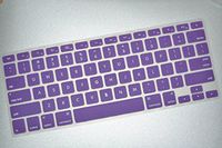 HQF Silicone Laptop Keyboard Cover - Soft Rubber Keyboard Skin Protector for MacBook Air 11"(Purple)