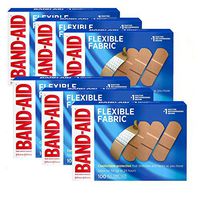 Band-Aid Brand Flexible Fabric Adhesive Bandages for Wound Care and First Aid, All One Size, 600 Count