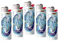 Bic Pisces Horoscope Astrology Lighters 5 Pack Collectable Design