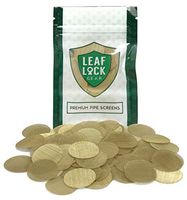 Leaf Lock Gear 100 Premium Brass Tobacco Pipe Screen Filters - 1" (1.0)