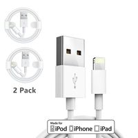 (2 Pack) Apple iPhone/iPad Charging/Charger Cord Lightning to USB Cable[Original Apple MFi Certified] Compatible iPhone X/8/7/6,iPad Pro/Air/Mini,iPod Touch(1M/3.3FT)