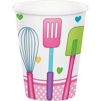 Creative Converting 324649 96 Count 9 oz Hot/Cold Paper Cups, Little Chef