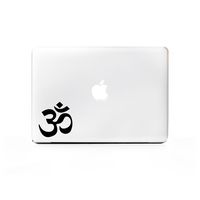 (2X) StickAny Laptop Series Om Zen Logo Sticker for MacBook Pro, Chromebook, Surface Pro, and More (Black)
