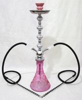 26" Pro 2 Hose Hookah Shisha Pipe INFINITY ROSE