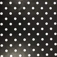 Black Cat Avenue 20" x 30" Printed Tissue Paper for Gift Wrapping, 24-Sheet, White Polka Dots