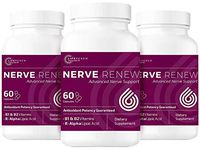 Life Renew: All-Natural Neuropathy Support Supplement with Stabilized R-Lipoic Acid - Absorbs Fast - Alternative Nerve Pain Treatment - 30 Day Supply (60 Count) - 3pk