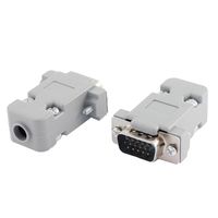 uxcell a15072800ux0846 Hood Shell D-SUB DB15 15-Pin Male Solder Wire End VGA Connector (Pack of 2)