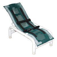 MJM International 191-S Reclining Bath Chair Small, Royal Blue/Forest Green/Mauve