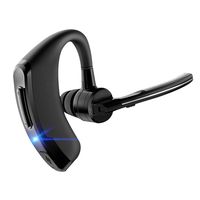 Bluetooth Headset Bluetooth Earpiece Business Headphones Ear Hooks HD Stereo Noise Cancelling in-Ear Earbuds Mic Voice Control Business/Office/Driving Call