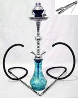 22 2 hose Blue product Hookah nargila bar narguile nargile glass water Vase set by Hookah4sale 2-Hose