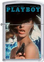 Zippo Playboy Cover Nov 1965 Brushed Chrome Windproof Lighter