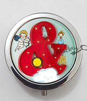 BlackKey Ampersand Sign 3-Compartment Decorative Pocket Gift Box Case Organizer for Pill, Color 1 -1465