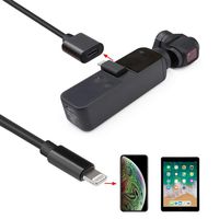 FUNTEN Universal Data USB Cable Extension Cord Adapter Female iOS Connector for DJI OSMO Pocket Accessories, 39Inches