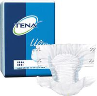 Tena Ultra Soft Adult Brief, Diaper Style, Large (48-59" Waist), Full Case of 80