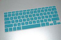 HQF Silicone Laptop Keyboard Cover - Soft Rubber Keyboard Skin Protector for MacBook Air 13" / Pro 13" 15" / Pro Retina 13" 15"(Aqua)