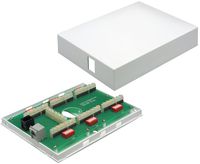 Allen Tel Products GB33645-L1 Network Media Box Enclosure With 1 Telco 6 Line Circuit Module And 1 RJ31-X Security Alarm Jack