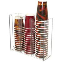 Clear Holder for Disposable Cups and or Lids. Holds,12oz.,16, to 24oz. Great for Coffee or Solo Cups.. Proudly Made in the USA by PPM.