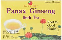 Health King Panax Ginseng Herb Tea, Teabags, 20 Count Box