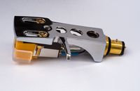 Mirror Chrome plated Headshell, mount, cartridge and stylus, needle for Pioneer PL10, PL12D, PL12AC, PL15, PL15R, PL31D, PL41, PL50, PL71, SPL100, - MADE IN ENGLAND