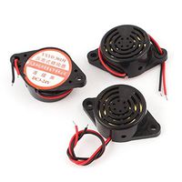 eDealMax DC3-24V 2 Fil continu Alarme sonore électronique Buzzer 3PCS