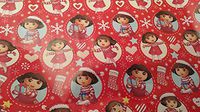 Christmas Wrapping (Bonus Jiggy Themed Writing Tool) Holiday Paper Gift Greetings 1 Roll Design Festive Dora The Explorer