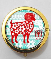 BlackKey Sheep 3-Compartment Decorative Pocket Gift Box Case Organizer for Pill, Color 2 -2167