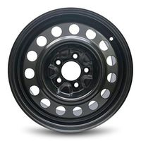 Road Ready Car Wheel For 2011-2017 Hyundai Elantra 16 Inch 5 Lug Black Steel Rim Fits R16 Tire - Exact OEM Replacement - Full-Size Spare