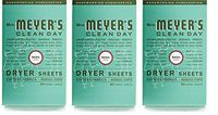 Mrs. Meyer's Clean Day Dryer Sheets (Basil, 3 Pack, 240 Count)