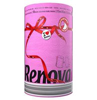 Renova 2 Ply Double Faced Red Label Paper Kitchen Towel, Fuchsia