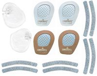 Pedag Sexy Summer Sandals Kit: Thong Cushions, Forefoot Grips (tan and White) and Strap Grips. One Size, Multi, One Size