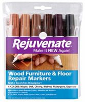 Rejuvenate Wood Furniture & Floor Repair Markers Make Scratches Disappear in Any Color Wood - 6 Colors; Maple, Oak, Cherry, Walnut, Mahogany, Espresso (4 Pack(6 Count))