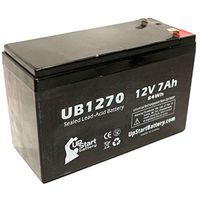 Replacement for APC Back-UPS 300 BK300 Battery - Replacement UB1270 Universal Sealed Lead Acid Battery (12V, 7Ah, 7000mAh, F1 Terminal, AGM, SLA) - Includes Two F1 to F2 Terminal Adapters
