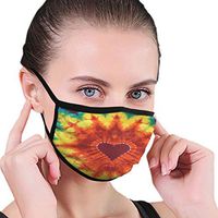 Tie Dye Party Pack Kit Mouth-Muffle Health Mouth Covers Reusable Outdoor Face Cover for Adults Teens Black