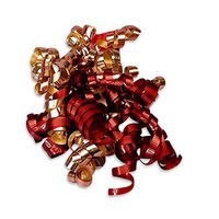 Christmas Cranberry Curly Bow | Quantity: 24 | Width: 5"
