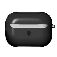 Vkarh Protective Cover for AirPods Pro Case, Case for AirPods Pro Charging Case 2019 Release Shock-Absorbing Slim Case Skin (Black)