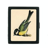 Perfection In Style Metal Cigarette Case Vintage Birds Design 002