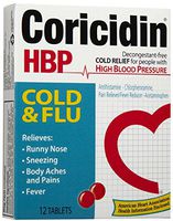 Coricidin Hbp Cough & Cold Tablets - 16 Ea, 2 pack